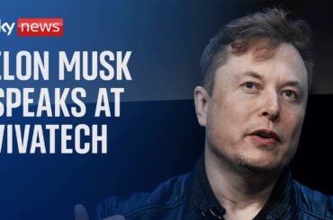 Elon Musk delivers speech at VivaTech