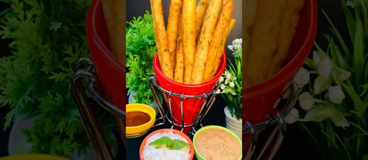 Crispy long fries with different style perfect recipe by @TastyPlanet386 #food #shorts #fries
