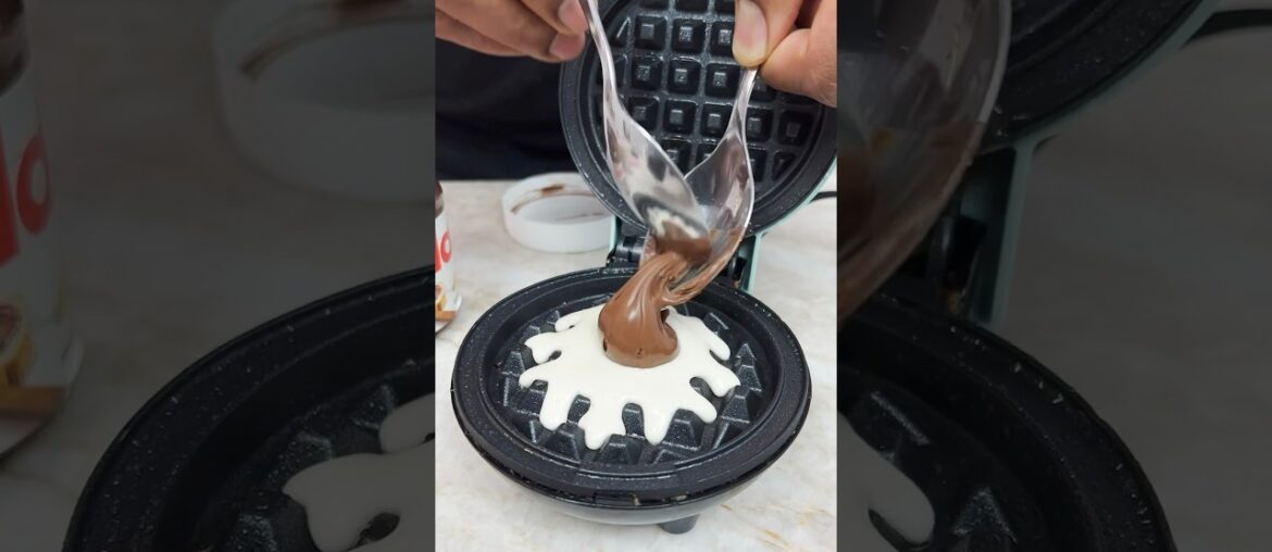 Nutella Stuffed Waffles