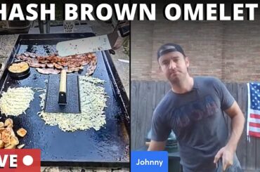 Testing Dehydrated Shredded Hash Browns on the Griddle