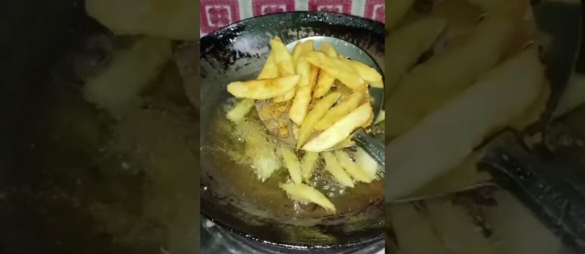 Without Boil and Corn flour French frices Recipe #Youtubeshorts @deliciousrecipes42