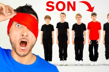 Father Tries to Find his SON Blindfolded!