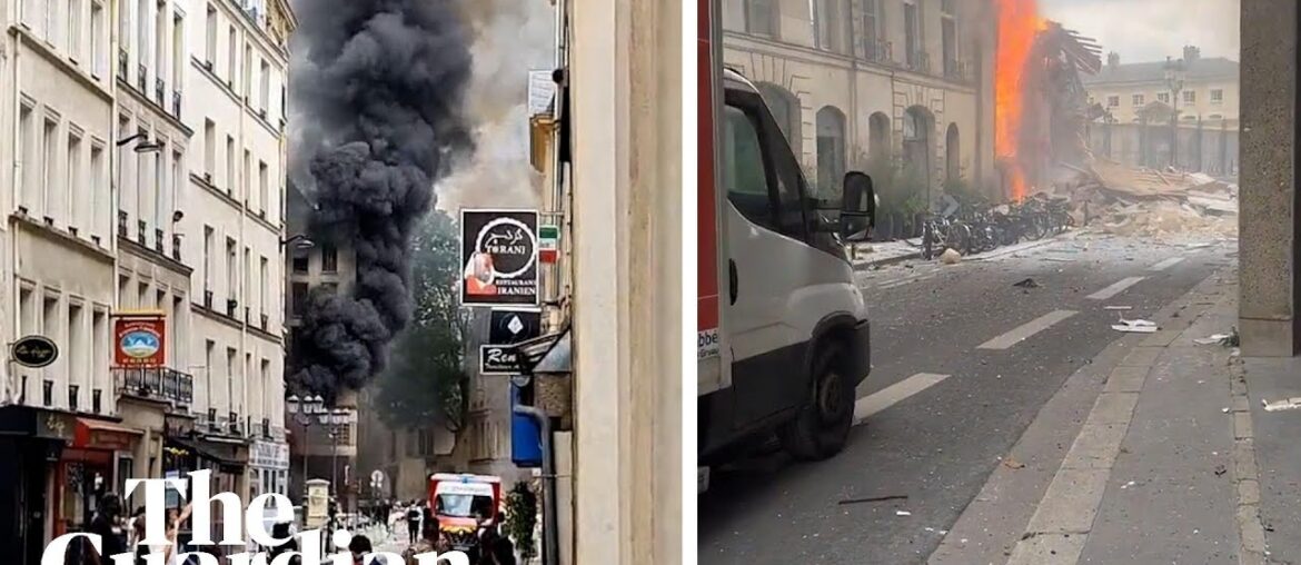 Scenes in Paris after gas explosion sets buildings on fire Scenes in Paris after gas explosion sets buildings on fire