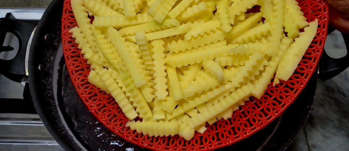 frozen french fries recipe | crispy french fries | crinkle cut fries | Mohsin cooking