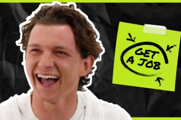 Tom Holland Gives Honest Feedback on Tottenham & American Food | Get A Job