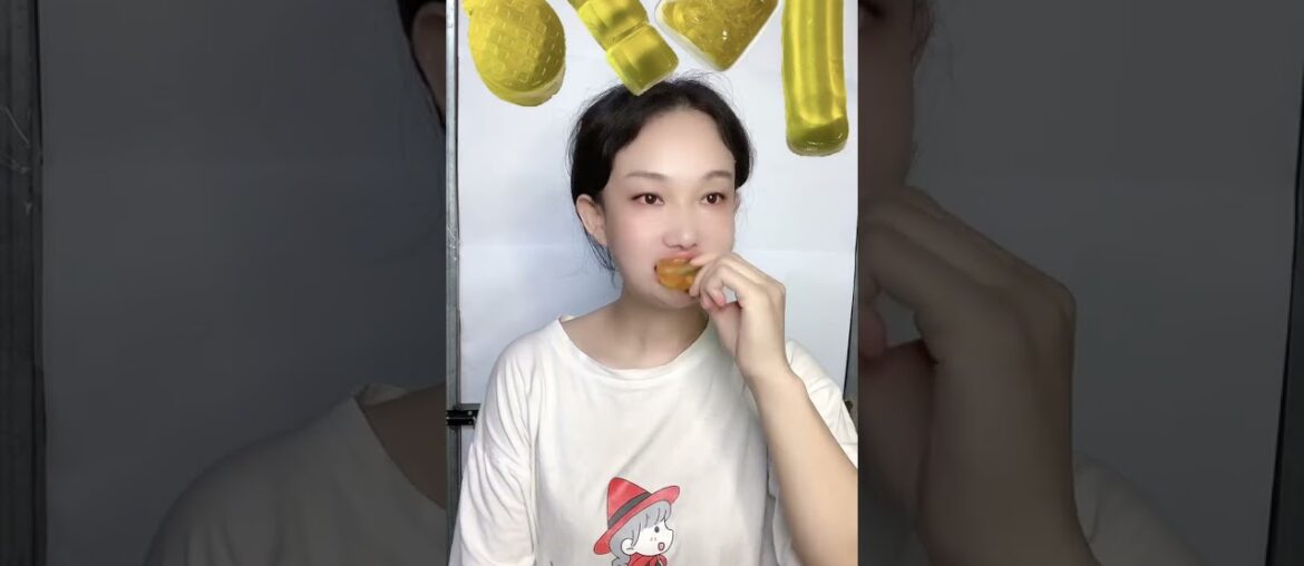 Yellow food series. The challenge of eating emoticon pack with gourmet girl