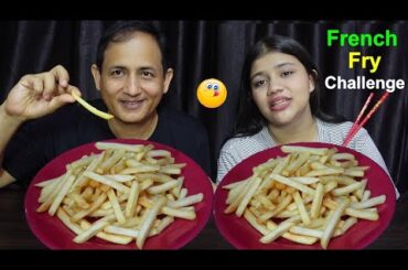FRENCH FRY EATING CHALLENGE WITH CHOPSTICKS @BudaBudiVlogs
