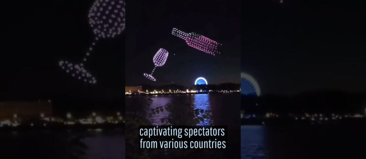 Drone Delights: Wine Magic Unleashed at the French Spectacular! #news Drone Delights: Wine Magic Unleashed at the French Spectacular! #news