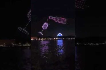 Wine festival | French Bordeaux | 400 Drones #shorts #cheers