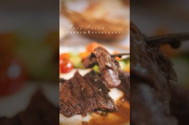 BEEF STEAK - FRENCH RESTAURANT IN LAOS #beefsteak #frenchrestaurant #lunchtime