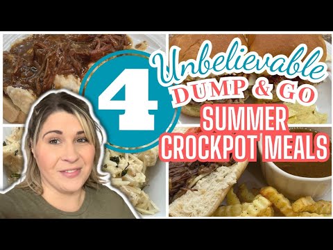 4 UNBELIEVABLE Dump & Go SUMMER Crockpot Recipes that YOU WILL Want on REPEAT! | QUICK & EASY MEALS 4 UNBELIEVABLE Dump & Go SUMMER Crockpot Recipes that YOU WILL Want on REPEAT! | QUICK & EASY MEALS