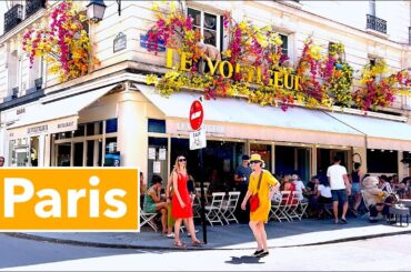 Paris France - HDR walking in Paris- Summer 2023 - Le Marais - 4K HDR 60 fps