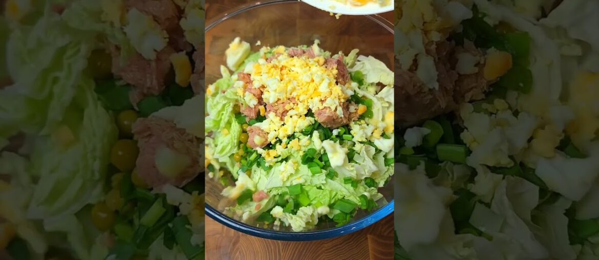 A low calorie, but very tasty salad Eat it and lose weight!!!! #shorts A low calorie, but very tasty salad Eat it and lose weight!!!! #shorts