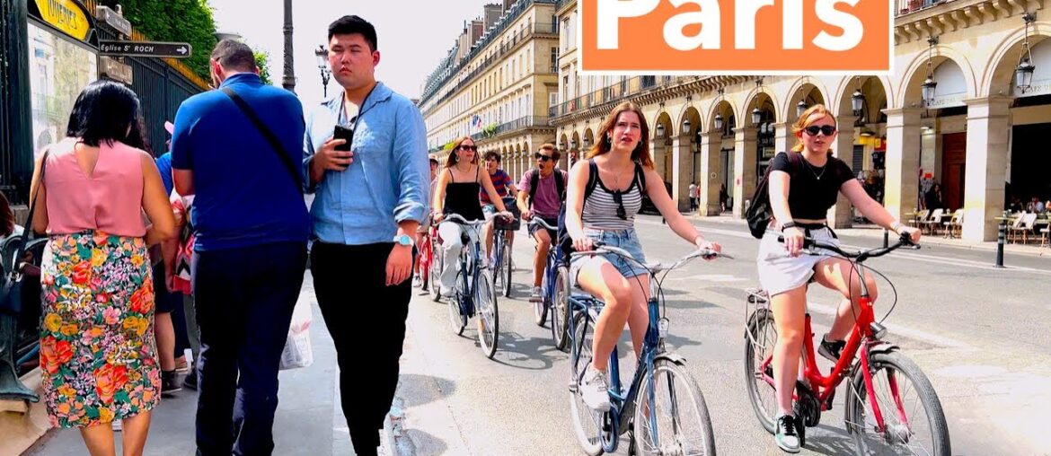 Paris France - HDR walking in Paris - Summer in Paris 2023. - 4K HDR 60 fps