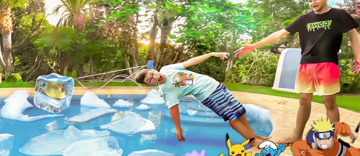 LE PERDANT TOMBE DANS LA PISCINE FROIDE !