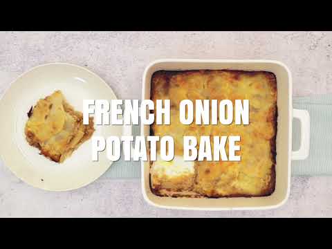 How to make creamy French onion potato bake | Australia's Best Recipes How to make creamy French onion potato bake | Australia's Best Recipes