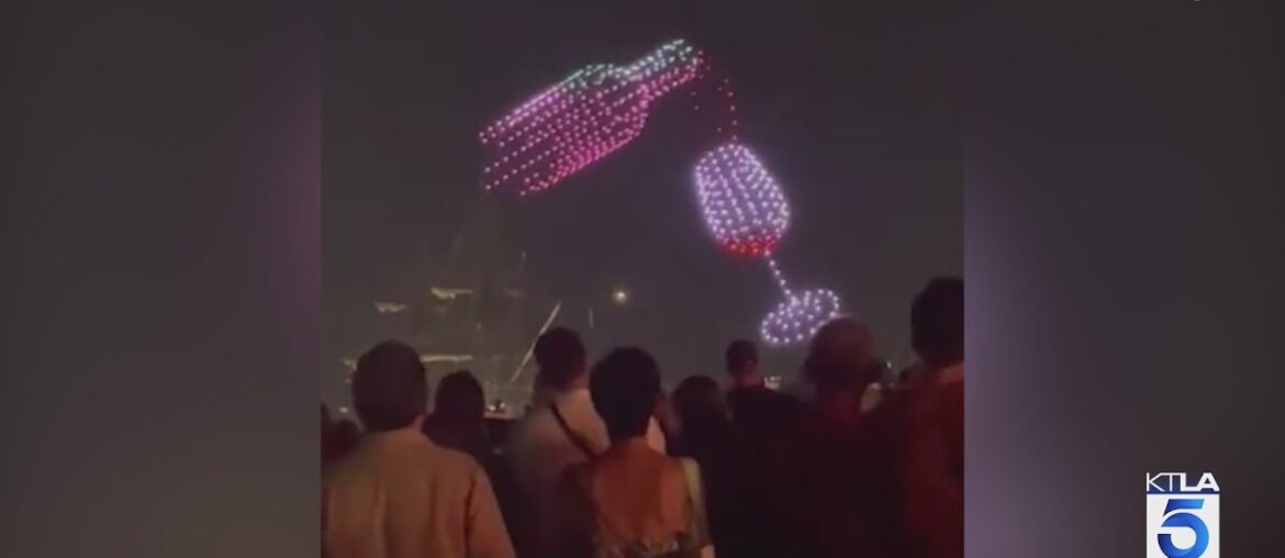 'Ballet of drones' light up the sky at Bordeaux Wine Festival