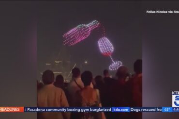'Ballet of drones' light up the sky at Bordeaux Wine Festival