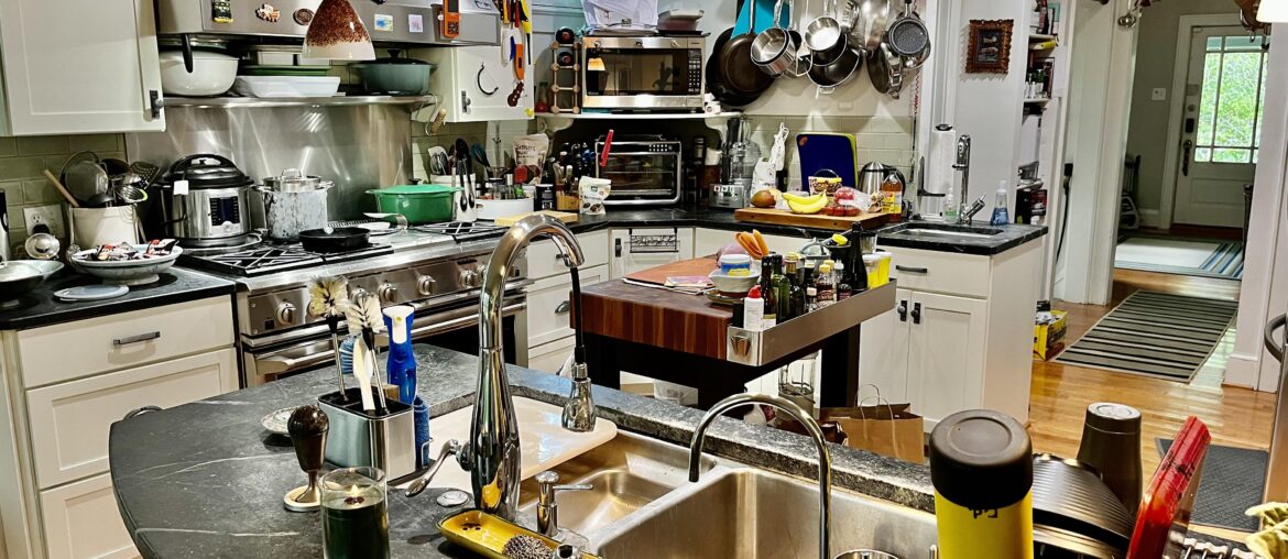 The Cockpit of my Home Kitchen (we cook)