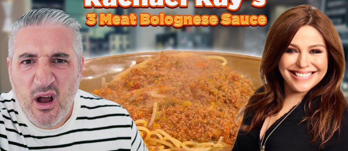 Italian Chef Reacts to Rachael Ray 3 Meat Bolognese Sauce
