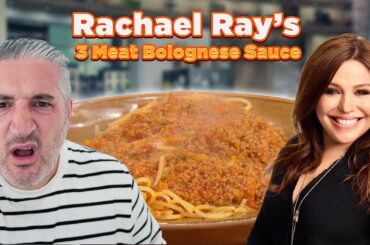 Italian Chef Reacts to Rachael Ray 3 Meat Bolognese Sauce