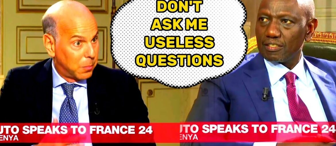 SEE HOW PRES. RUTO PUT THIS DISREPECTFUL FRENCH JOURNALIST IN HIS PLACE.