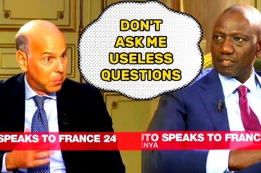 SEE HOW PRES. RUTO PUT THIS DISREPECTFUL FRENCH JOURNALIST IN HIS PLACE.