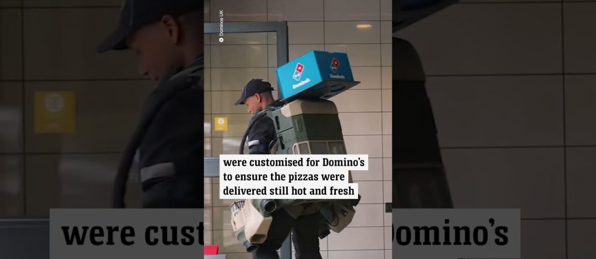 Dominos uses Jetsuit for delivery Dominos uses Jetsuit for delivery