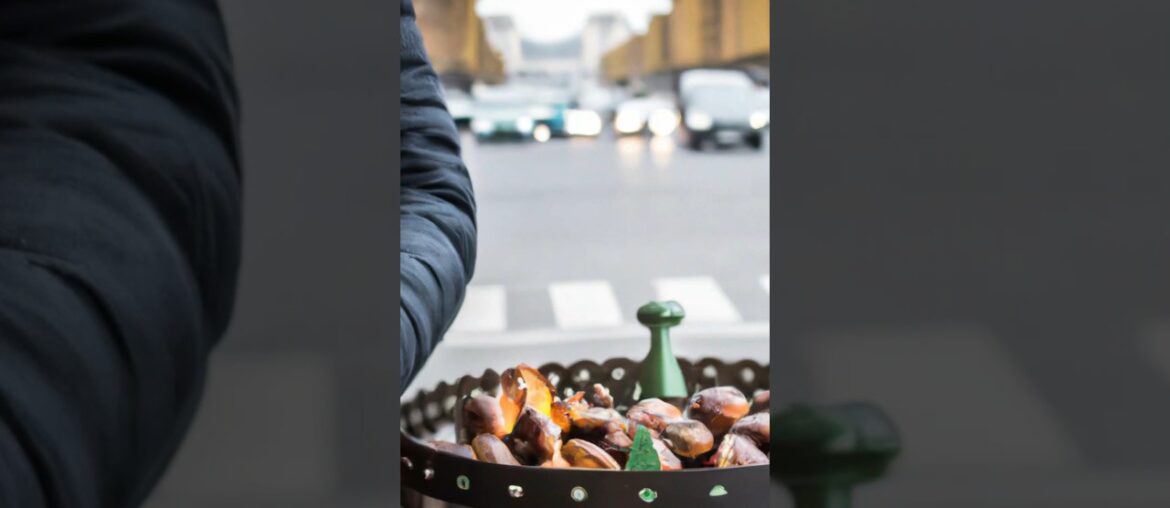 Best Paris Street Food - French Roasted Chestnuts Recipe - Best Street Food In Paris | #shorts