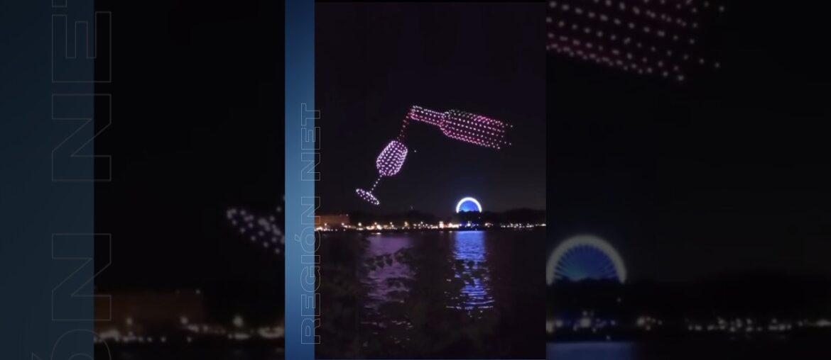 400 drones para celebrar el Festival del Vino en Francia 400 drones para celebrar el Festival del Vino en Francia