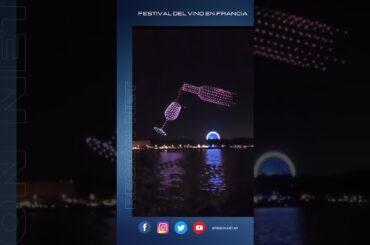 400 drones para celebrar el Festival del Vino en Francia