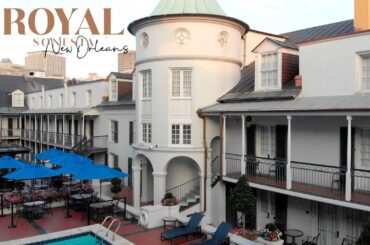 Royal Sonesta New Orleans (Interior Balcony room Tour) + On-site Dining & Amenities