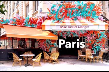 Paris France - HDR walking in Paris - A walk in Paris ( 1:30 hours ) - 4K HDR 60 fps