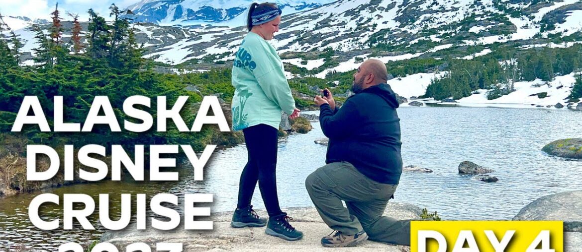 Our Disney Cruise Line Proposal! Skagway Day! Alaska Disney Cruise Vlog 4! Disney Cruise Vlog 2023!
