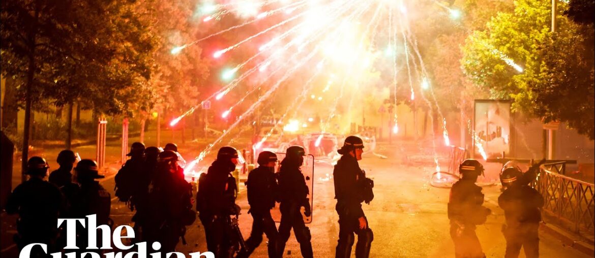 Violence erupts in France for a third consecutive night following police shooting