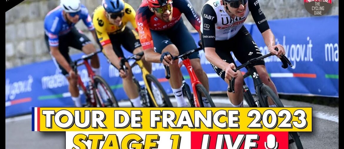 Tour de France 2023 Stage 1 LIVE COMMENTARY -  Mathieu van der Poel vs Van Aert vs Biniam Girmay?