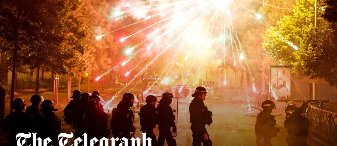 Paris Olympics site on fire as violence spreads across France