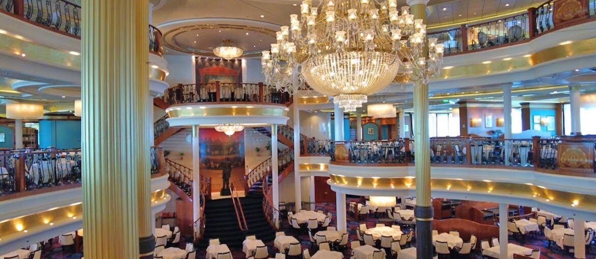 Main Dining Room Tour on Royal Caribbean Adventure of the Seas Cruise Ship Main Dining Room Tour on Royal Caribbean Adventure of the Seas Cruise Ship