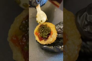 Pork liver, minced meat, fried flour and lobster eggs. With wine. #shorts_