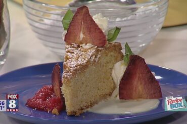 FOX Recipe Box: Gluten-free almond cake with strawberry rhubarb jam