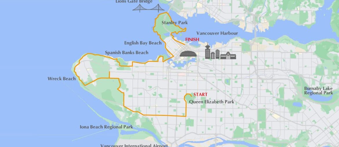 Vancouver Marathon Course Map Vancouver Marathon Course Map