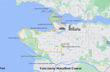 Vancouver Marathon Course Map