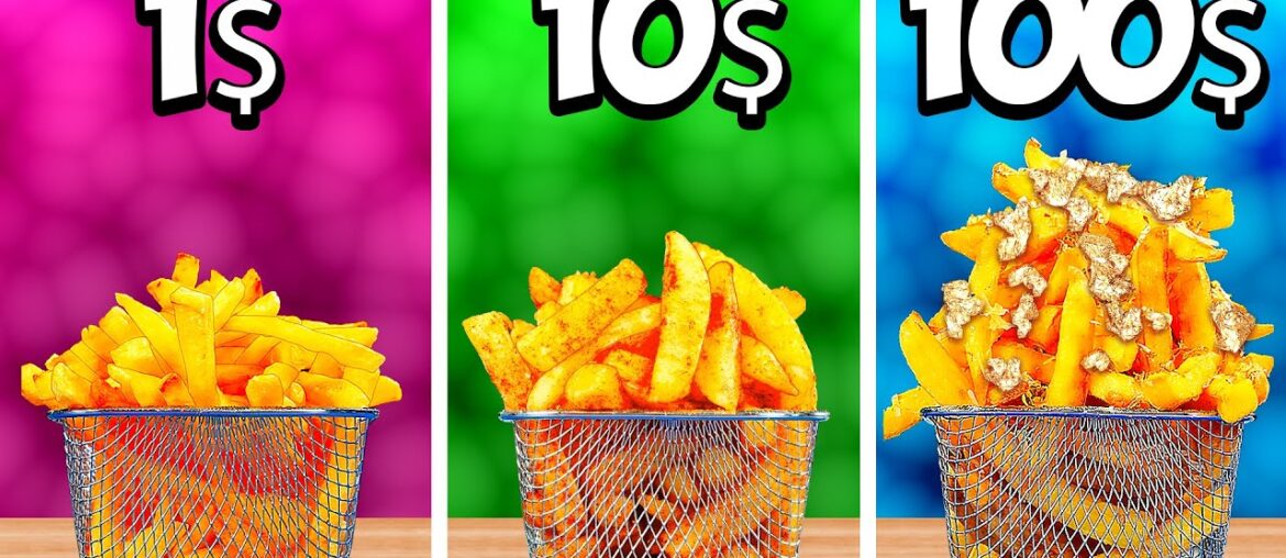 1$ vs 10$ vs 100$ French Fries by VANZAI COOKING