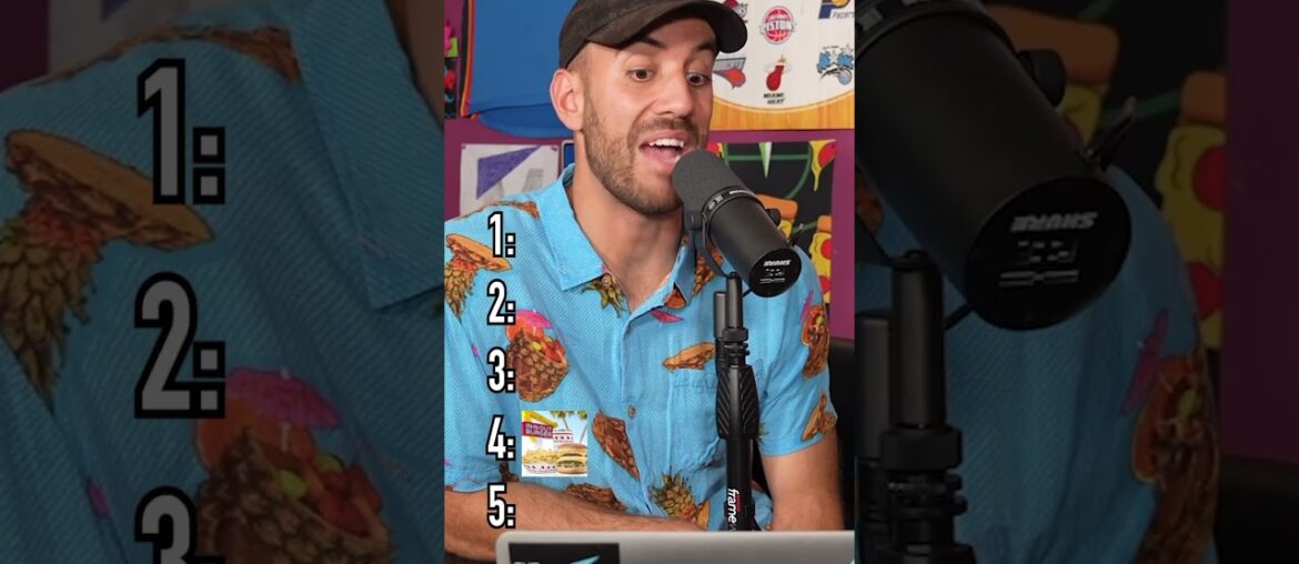 Ranking FAST FOOD RESTAURANTS Blindly!! His Rankings Will Shock You! #shorts #food #controversy