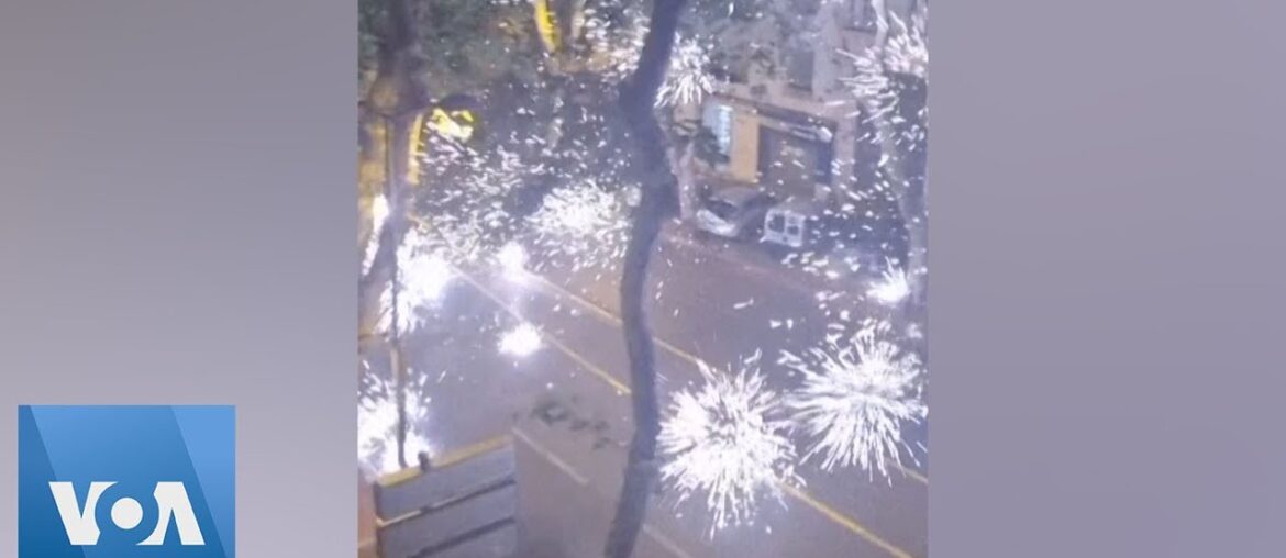 French Protesters Shoot Fireworks Amid Riots  | VOA News