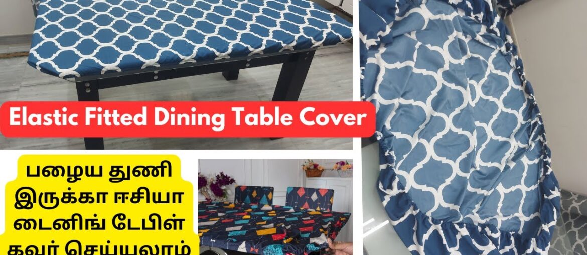 Fitted Dining Table Cover Reuse Old Fabrics Dining Table Cover Stitching Elastic Dining Table Cover Fitted Dining Table Cover Reuse Old Fabrics Dining Table Cover Stitching Elastic Dining Table Cover
