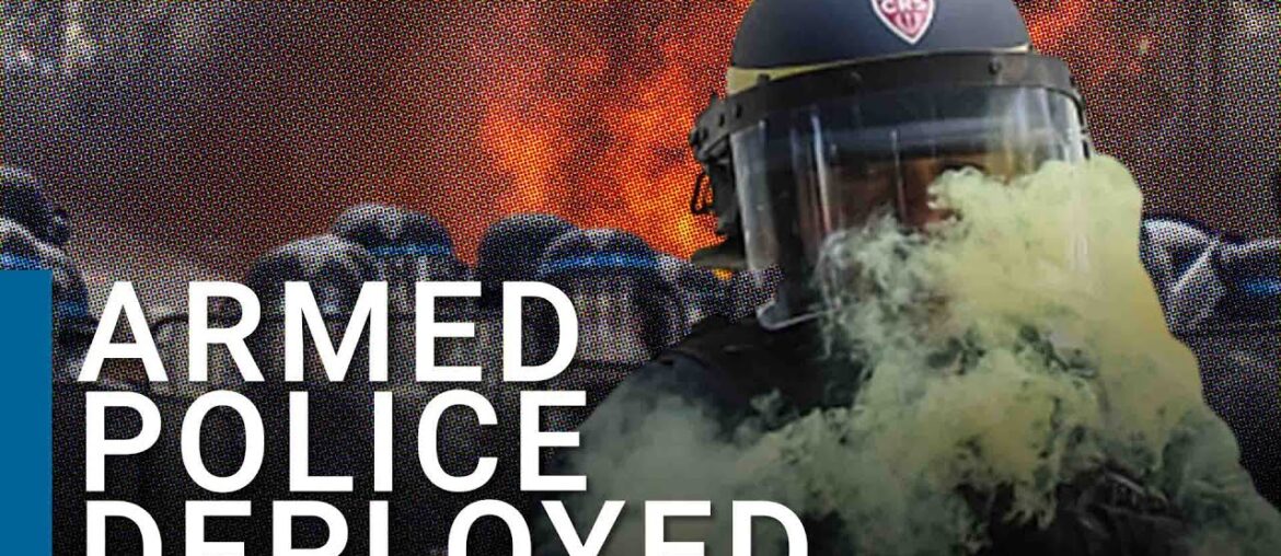 French riots: Police and armoured vehicles deployed in major cities as violent riots continue French riots: Police and armoured vehicles deployed in major cities as violent riots continue