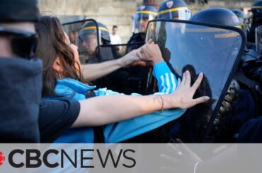 Funeral for French teen shot by police begins after fourth night of rioting