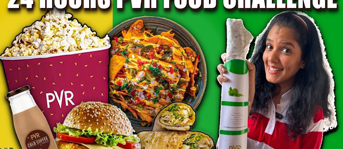 Eating Only PVR Theatre Food Challenge for 24hrs | #tamilvlog
