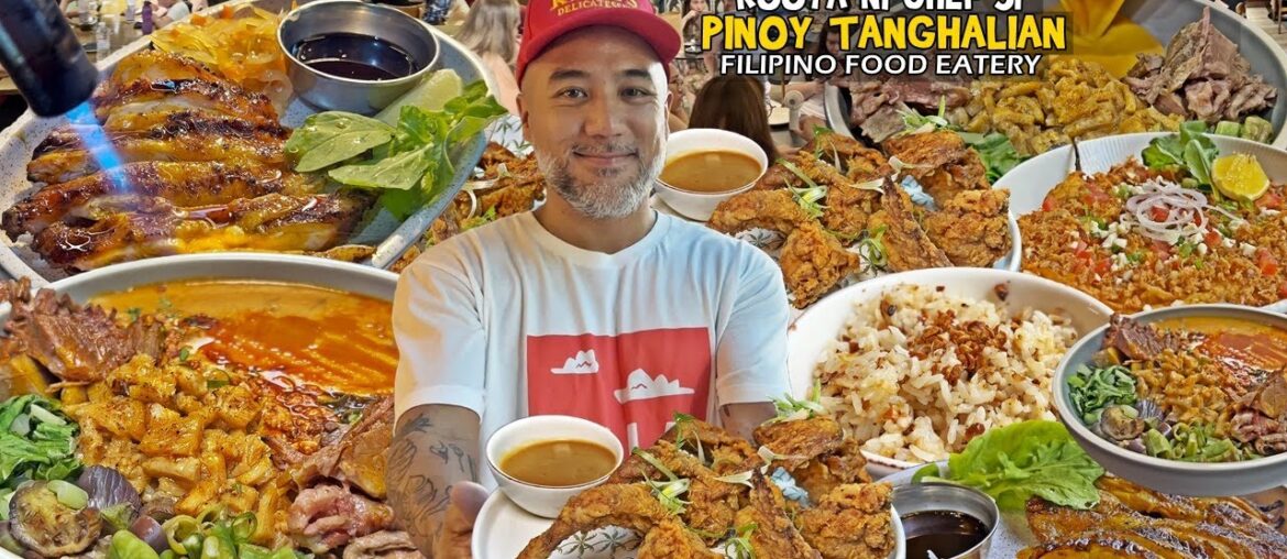Sikat na "FILIPINO FOOD EATERY" ni KOOYA @chefjpanglo | "PINOY TANGHALIAN" at Filipino Street Food